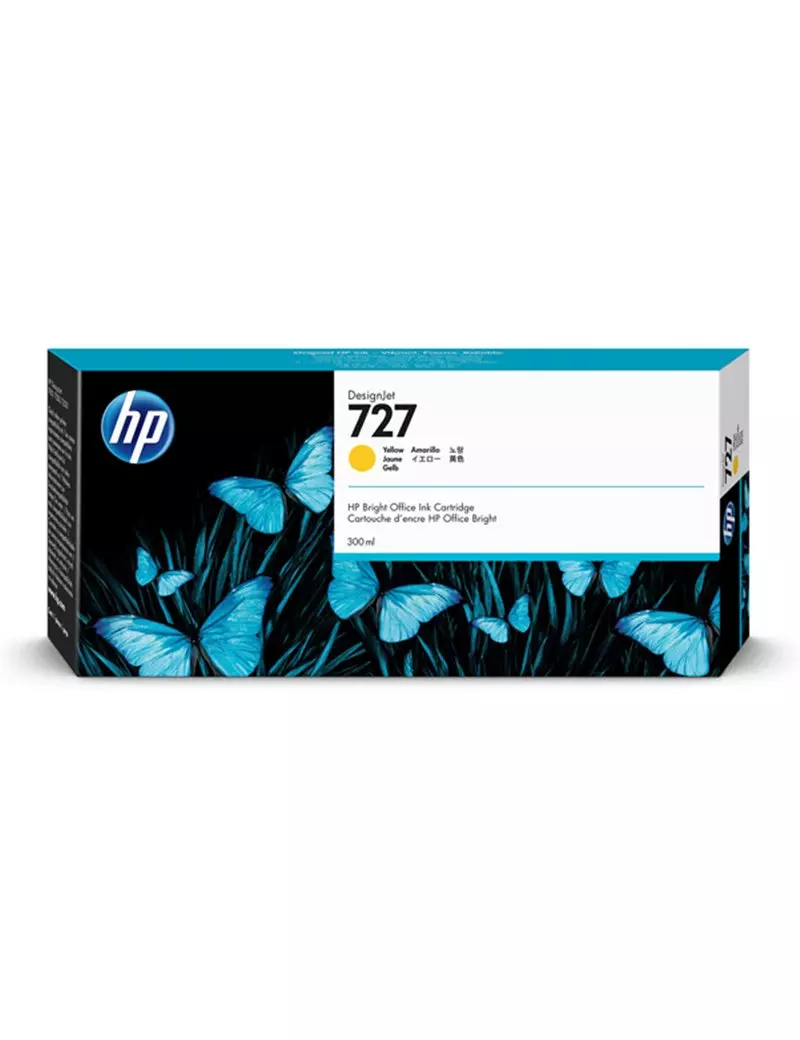 Cartuccia Originale HP F9J78A 727 (Giallo 300 ml)