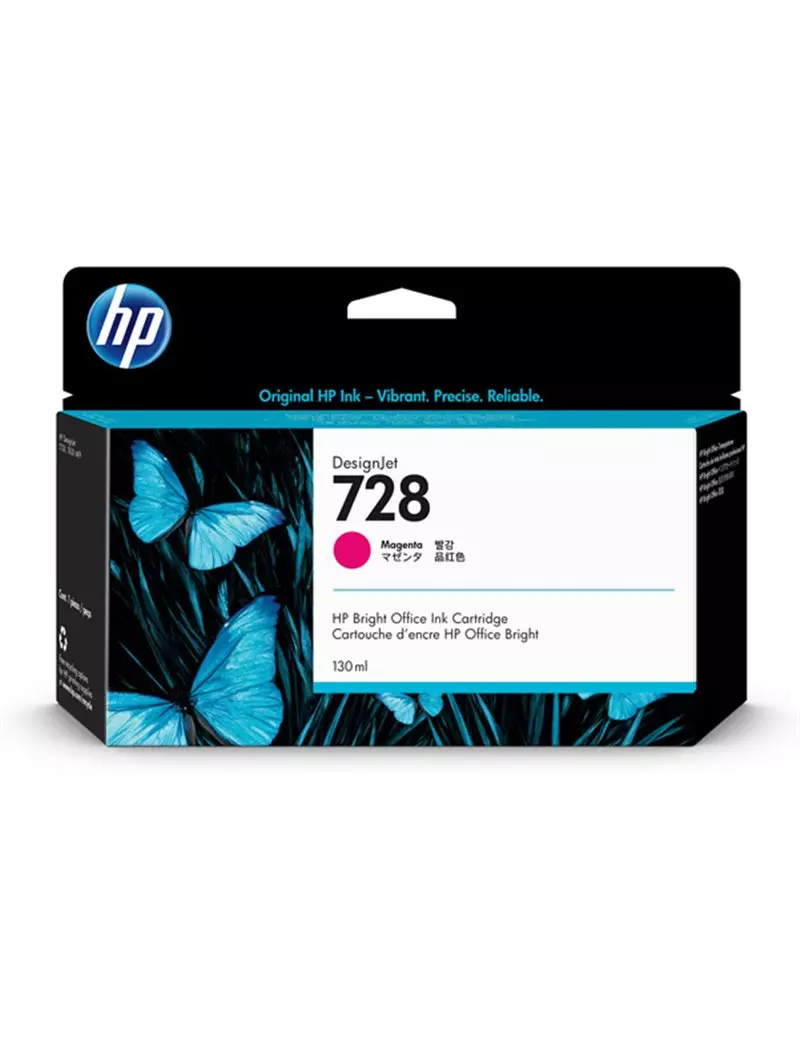 Cartuccia Originale HP F9J66A 728 (Magenta 130 ml)