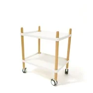 Carrello Multiuso Paperflow - PPL e Faggio - 50x36x55 cm - K700540 (Bianco e Faggio)