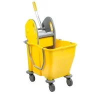 Carrello di Pulizia a Doppia Vasca PressDuo Medial International - 60x36x82 cm - 30 Litri - 705002 (Giallo)