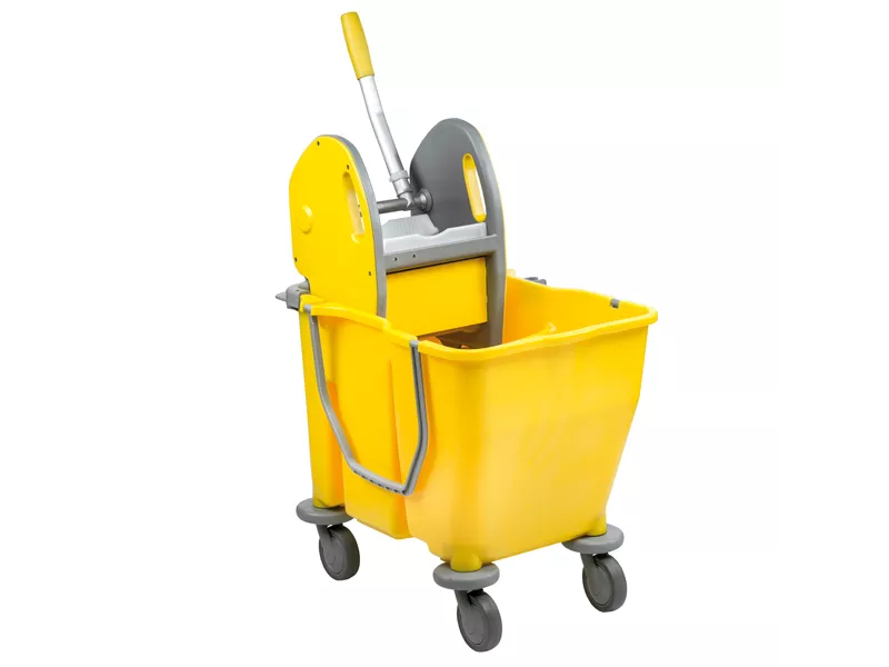 Carrello di Pulizia a Doppia Vasca PressDuo Medial International - 60x36x82 cm - 30 Litri - 705002 (Giallo)