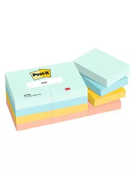 Post-it Notes Super Sticky 653-BEA 3M - 38x51 mm - 7100290157 (Beachside Conf. 12)