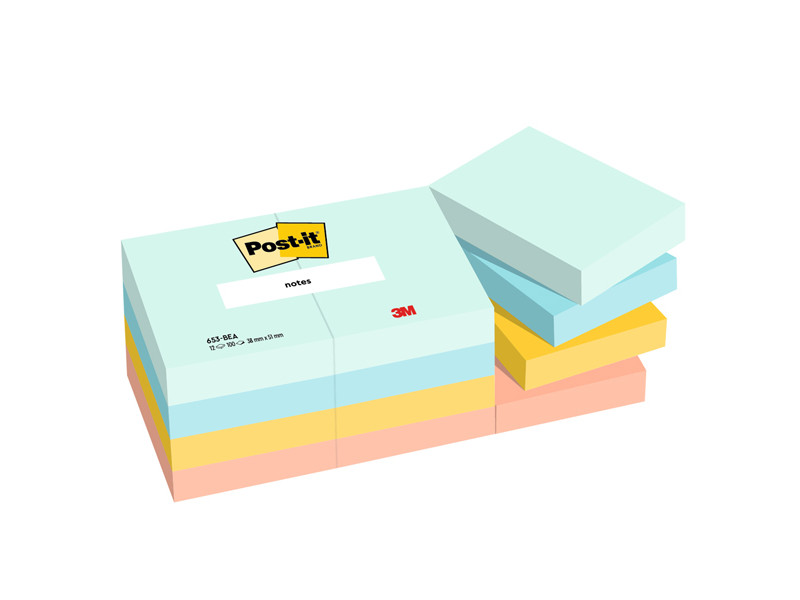 Post-it Notes Super Sticky 653-BEA 3M - 38x51 mm - 7100290157 (Beachside Conf. 12) Post-it Notes Super Sticky 653-BEA 3M - 38x51 mm - 7100290157 (Beachside Conf. 12)