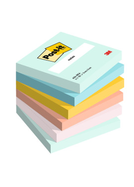 Post-it Notes Super Sticky 654-BEA 3M - 76x76 mm - 7100259201 (Beachside Conf. 6)