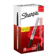 Marcatore Permanente Sharpie Paper Mate - 1 mm - Punta Tonda - 2077128 (Nero Conf. 24)