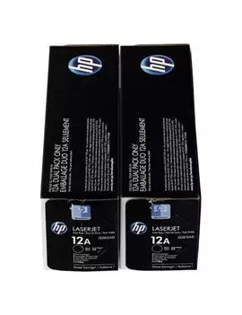 Multipack Toner Originali HP Q2612AD 12A (Nero 2000 pagine)