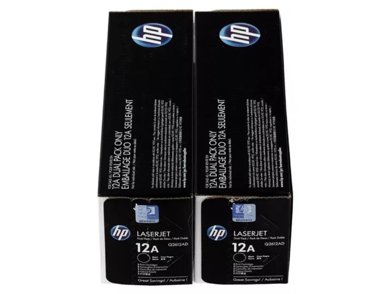 Multipack Toner Originali HP Q2612AD 12A (Nero 2000 pagine)
