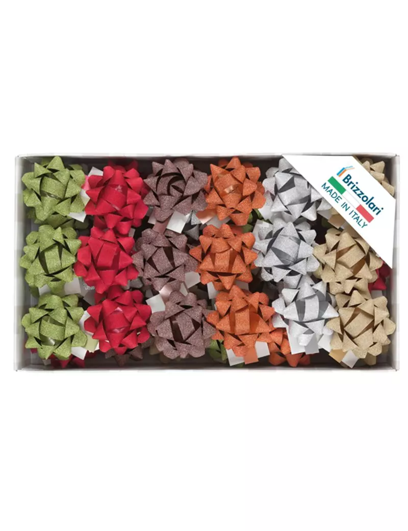 Stelle Glitterate per Pacchi Regalo 68245 Brizzolari - 10 mm x 5 cm - 02307200 (Assortiti Glitterati Conf. 50) Stelle Glitterate per Pacchi Regalo 68245 Brizzolari - 10 mm x 5 cm - 02307200 (Assortiti Glitterati Conf. 50)