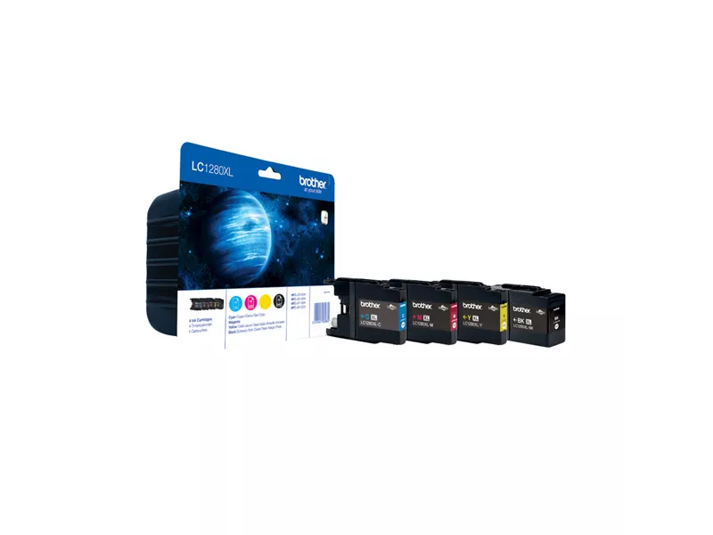 Multipack Cartucce Originali Brother LC-1280XLVALBP (Nero e Colori Conf. 4)