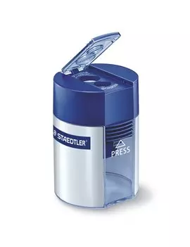 Temperamatite con Contenitore Staedtler - 2 Fori - 512001 (Blu)