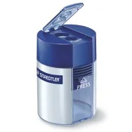 Temperamatite con Contenitore Staedtler - 2 Fori - 512001 (Blu)