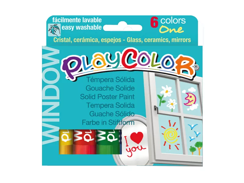 Tempera Solida Playcolor Istant - 02001 (Assortiti Brillanti Conf. 6)