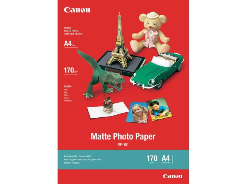Carta Fotografica MP-101 Canon - A4 - 170 g - Opaca - 7981A042 (Conf. 5)