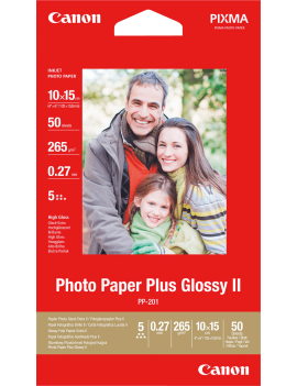 Carta Fotografica PP-201 Canon - 10x15 cm - 265 g - Lucida - 2311B003 (Conf. 50)
