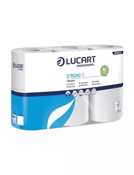 Carta Igienica Strong 6 Lucart - 2 Veli - 300 Strappi - 811E04 (Conf. 6)