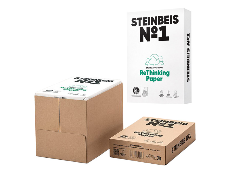 Carta Riciclata senza Legno Steinbeis - A3 - 80 g - 6832 (Risma 500 Conf. 5) Carta Riciclata senza Legno Steinbeis - A3 - 80 g - 6832 (Risma 500 Conf. 5)