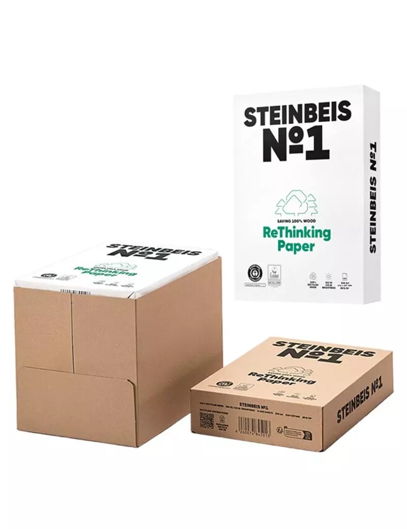 Carta Riciclata senza Legno Steinbeis - A4 - 80 g - 6831 (Risma 500 Conf. 5) Carta Riciclata senza Legno Steinbeis - A4 - 80 g - 6831 (Risma 500 Conf. 5)