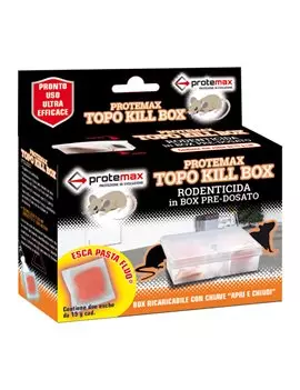 Esca Rodenticida Topo Kill Box Protemax - PROTE030