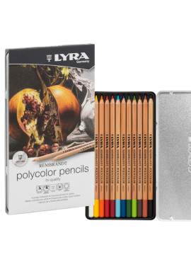 Matite Colorate Rembrandt Polycolor Lyra Fila - 3,7 mm - L2001120 (Assortiti Conf. 12)
