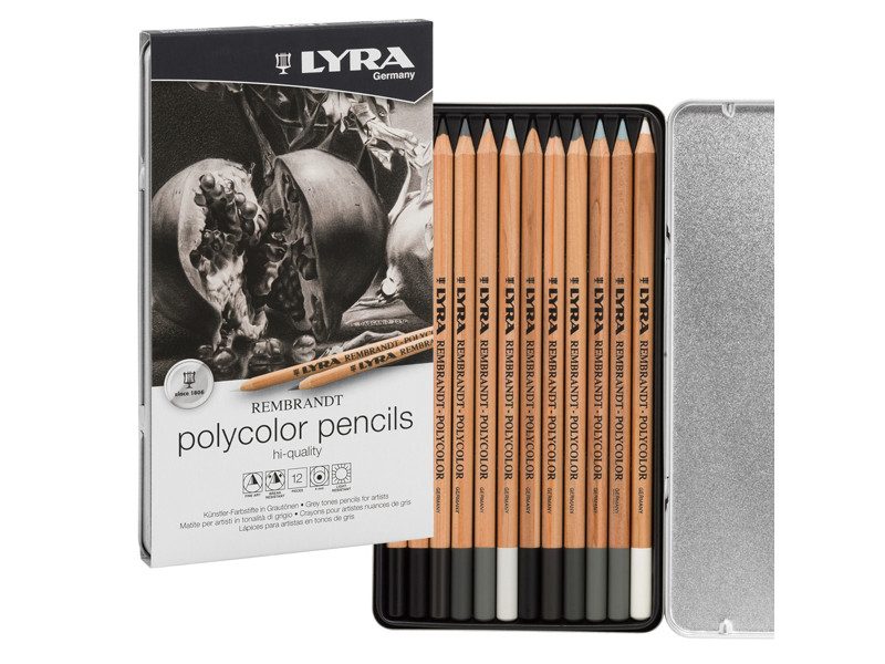 Matite Colorate Rembrandt Polycolor Lyra Fila - 3,7 mm - L2001122 (Assortiti Grigi Conf. 12) Matite Colorate Rembrandt Polycolor Lyra Fila - 3,7 mm - L2001122 (Assortiti Grigi Conf. 12)