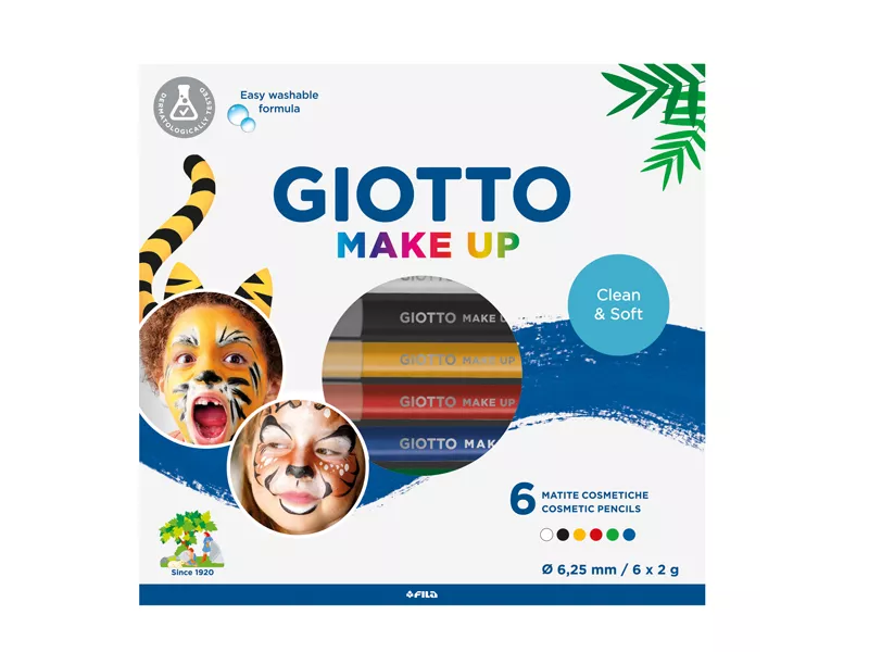 Matite Cosmetiche Make Up Giotto - 6,25 mm - 474000 (Colori Classici Conf. 6)