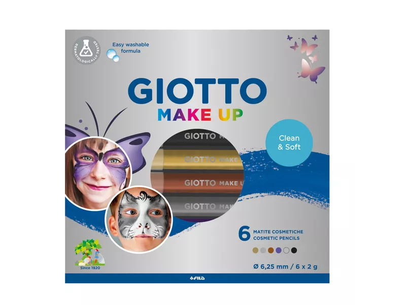 Matite Cosmetiche Make Up Giotto - 6,25 mm - 474100 (Colori Metal Conf. 6) Matite Cosmetiche Make Up Giotto - 6,25 mm - 474100 (Colori Metal Conf. 6)