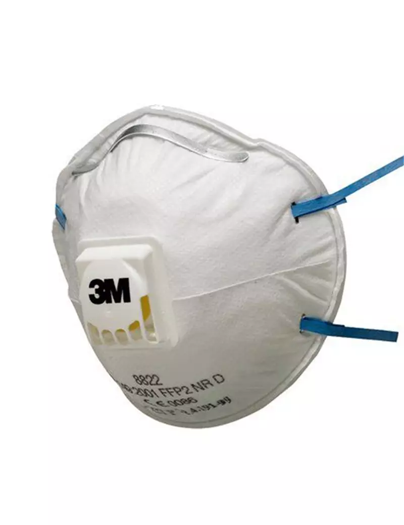 Mascherina FFP2 con Valvola 8822 3M - 7100142986 (Bianco Conf. 10) Mascherina FFP2 con Valvola 8822 3M - 7100142986 (Bianco Conf. 10)