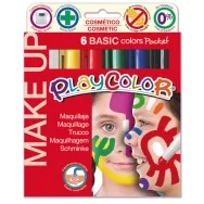 Tempera Cosmetica Make Up Playcolor Istant - 01001 (Colori Brillanti Conf. 6)