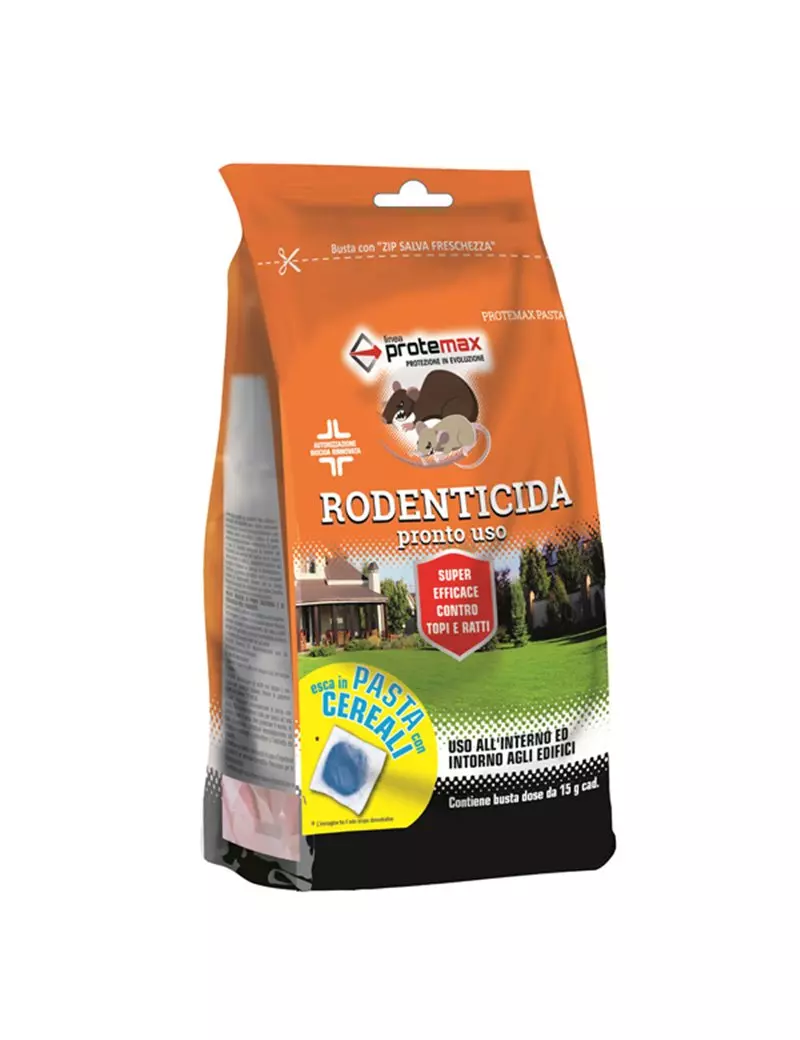 Esca Rodenticida in Pasta Blu Protemax - PROTE020 (Conf. 150 g) Esca Rodenticida in Pasta Blu Protemax - PROTE020 (Conf. 150 g)