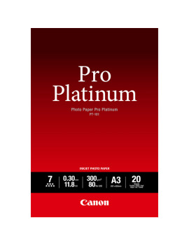 Carta Fotografica Pro Platinum PT-101 Canon - A3 - 300 g - Lucida - 2768B017 (Conf. 20)