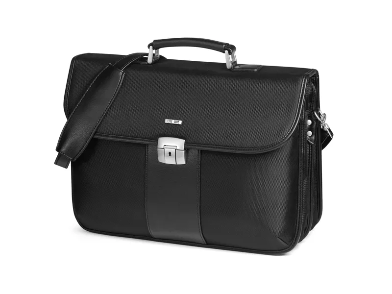 Borsa in Tessuto Extra Strong City Time - 44x31x20 cm - 61335 (Nero)