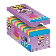 Post-it Z-Notes R-330-SS-VP16 3M - 76x76 mm - 29833 (Giallo Oro Blu Mediterraneo Fucsia Verde Asparago Conf. 16)