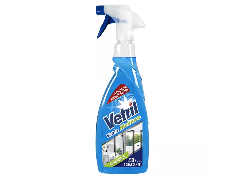 Detergente Vetri e Multiuso Vetril - con Ammoniaca - M2306 - 650 ml Detergente Vetri e Multiuso Vetril - con Ammoniaca - M2306 - 650 ml