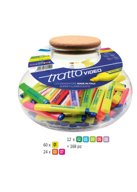 Evidenziatore Tratto Video Fila - 1-5 mm - F801500 (Assortiti Conf. 168)