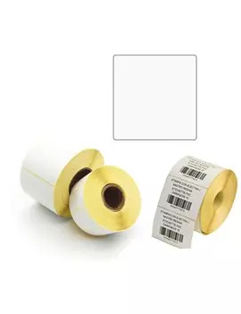 Etichette a Trasferimento Termico Diretto Printex - Permanenti - 100x100 mm - 1 Pista - ETE100100 (Bianco Conf. 500)