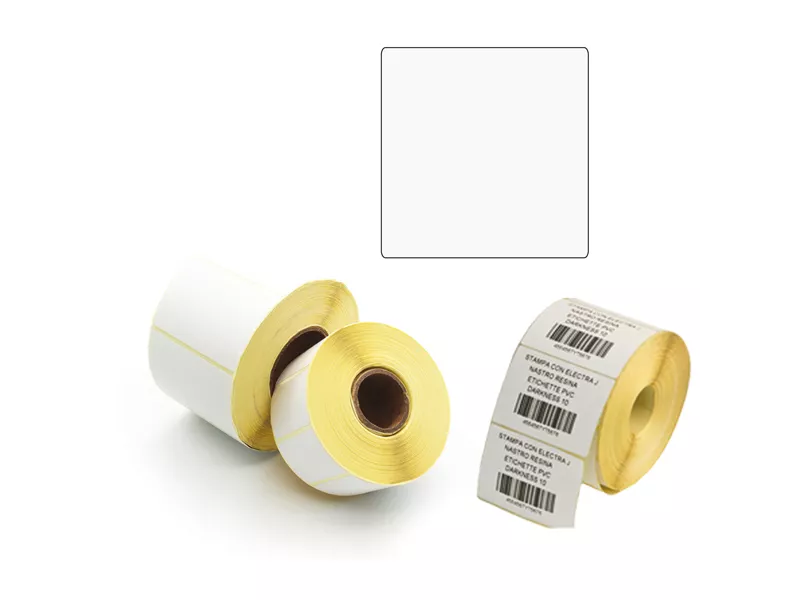 Etichette a Trasferimento Termico Diretto Printex - Permanenti - 100x100 mm - 1 Pista - ETE100100 (Bianco Conf. 500)