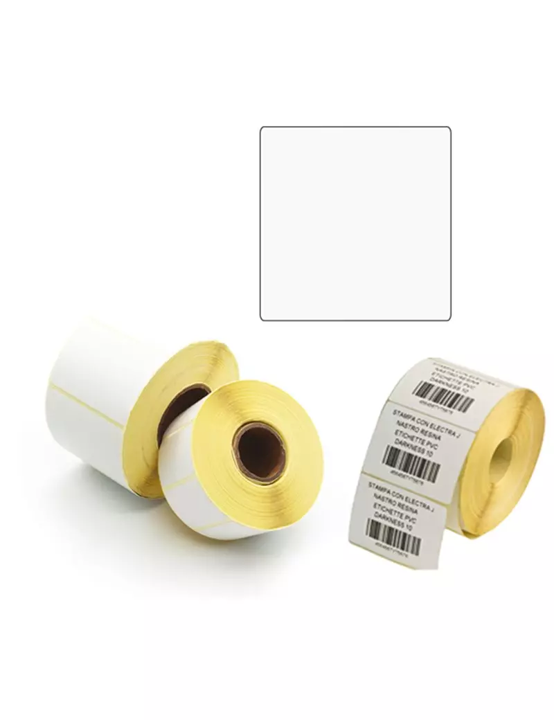 Etichette a Trasferimento Termico Diretto Printex - Permanenti - 100x100 mm - 1 Pista - ETE100100 (Bianco Conf. 500) Etichette a Trasferimento Termico Diretto Printex - Permanenti - 100x100 mm - 1 Pista - ETE100100 (Bianco Conf. 500)