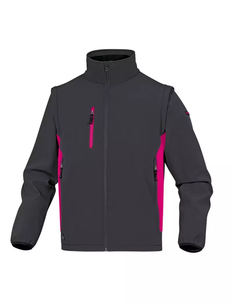 Giacca da Lavoro Softshell MySen 2 Delta Plus - Taglia L - MYSE2GF-GT (Grigio e Fucsia)