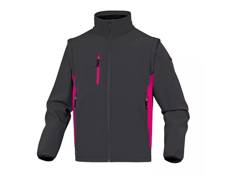 Giacca da Lavoro Softshell MySen 2 Delta Plus - Taglia M - MYSE2GF-TM (Grigio e Fucsia)