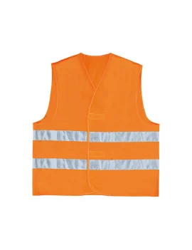 Gilet Alta Visibilità Delta Plus - Taglia L - GILP2ORGT (Arancione Fluo)