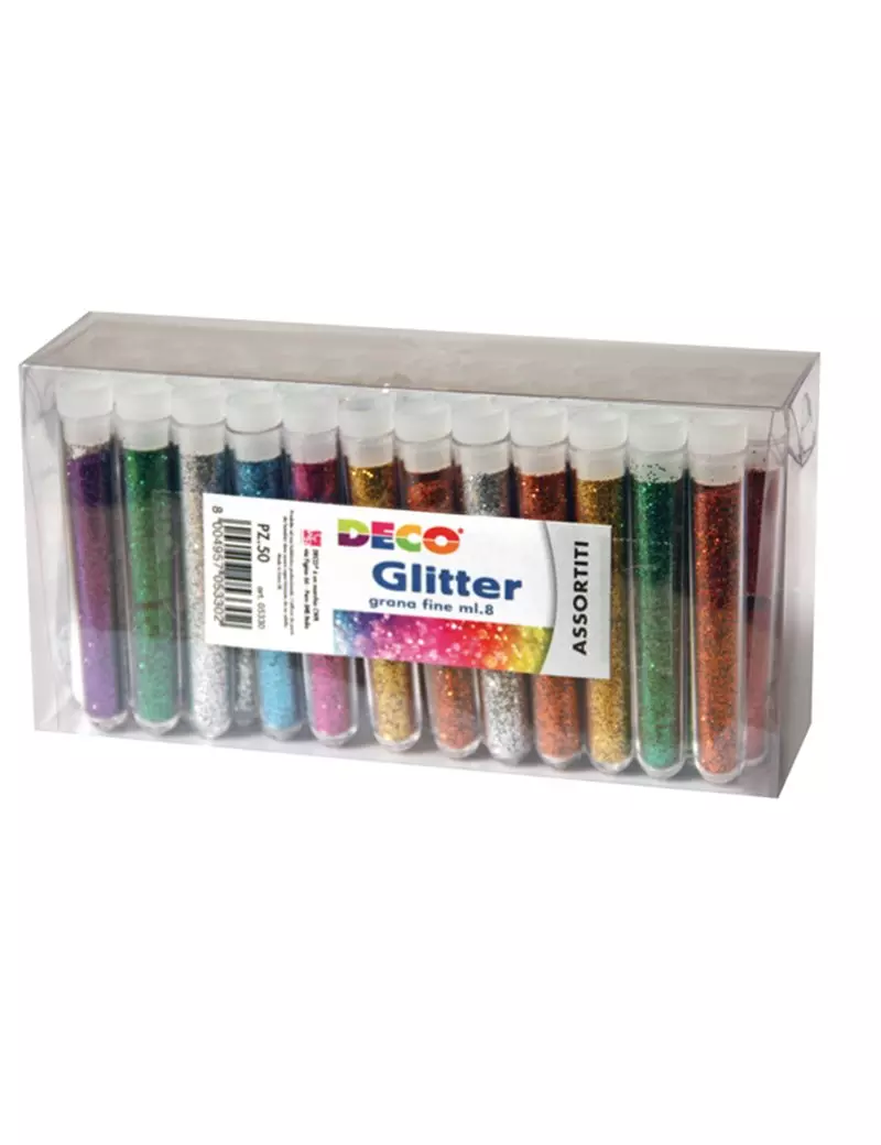 Glitter Grana Fine Deco CWR - 12 ml - 130/50 (Assortiti Conf. 50) Glitter Grana Fine Deco CWR - 12 ml - 130/50 (Assortiti Conf. 50)