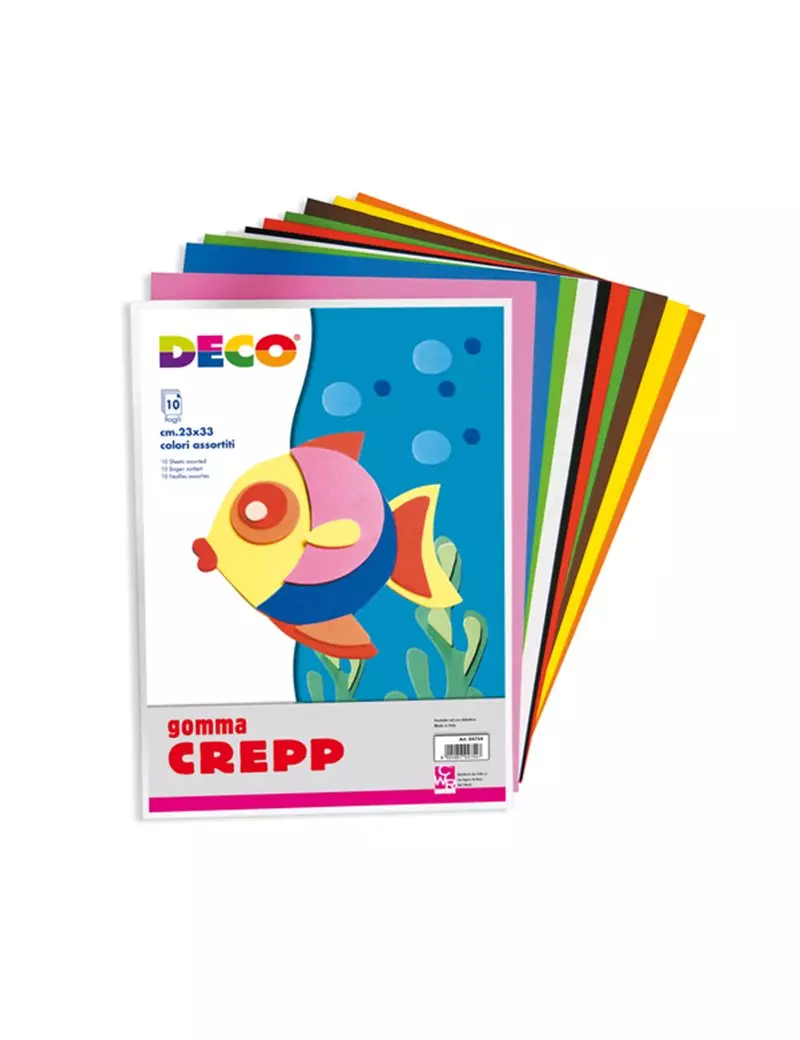 Gomma Crepp Deco CWR - 20x30 cm - 04754 (Assortiti Conf. 10)