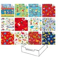 Carta Regalo in Fogli Raso Sadoch - 70x100 cm - R4407GEN (Assortiti Bambini Conf. 100)