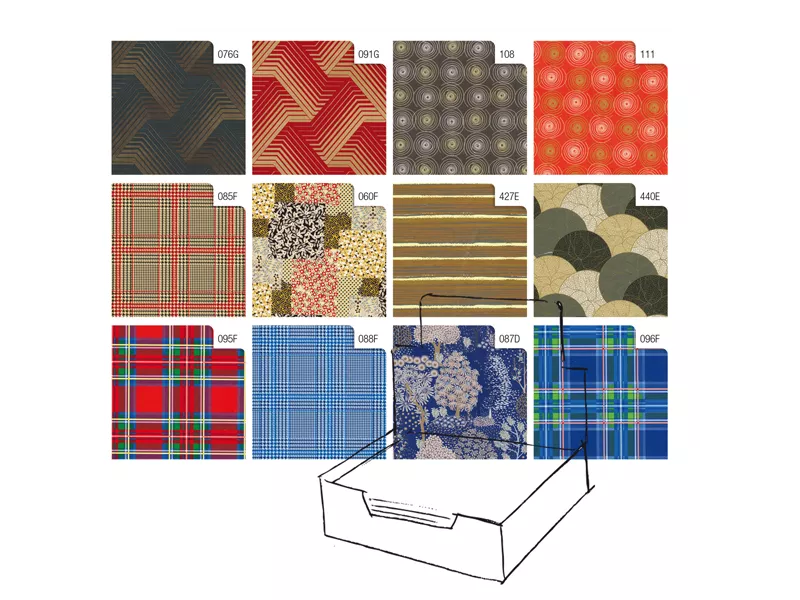 Carta Regalo in Fogli Raso Sadoch - 70x100 cm - R4405GEN (Assortiti Classici Conf. 100)