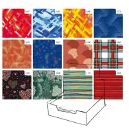 Carta Regalo in Fogli Raso Sadoch - 70x100 cm - R4412GEN (Assortiti Colors Conf. 100)