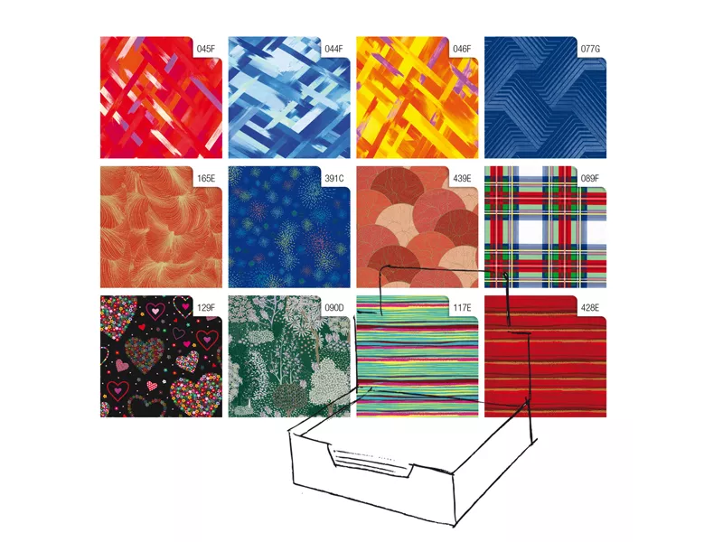 Carta Regalo in Fogli Raso Sadoch - 70x100 cm - R4412GEN (Assortiti Colors Conf. 100)