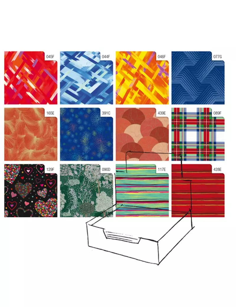 Carta Regalo in Fogli Raso Sadoch - 70x100 cm - R4412GEN (Assortiti Colors Conf. 100) Carta Regalo in Fogli Raso Sadoch - 70x100 cm - R4412GEN (Assortiti Colors Conf. 100)