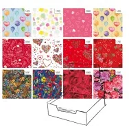 Carta Regalo in Fogli Raso Sadoch - 70x100 cm - R4414GEN (Assortiti Fantasia Conf. 100)