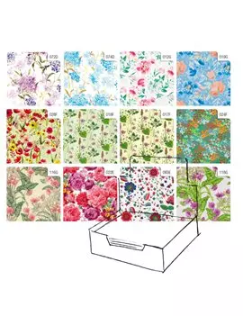 Carta Regalo in Fogli Raso Sadoch - 70x100 cm - R4403GEN (Assortiti Fiori Conf. 100)