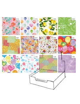 Carta Regalo in Fogli Raso Sadoch - 70x100 cm - R4411GEN (Assortiti Primavera Conf. 100)